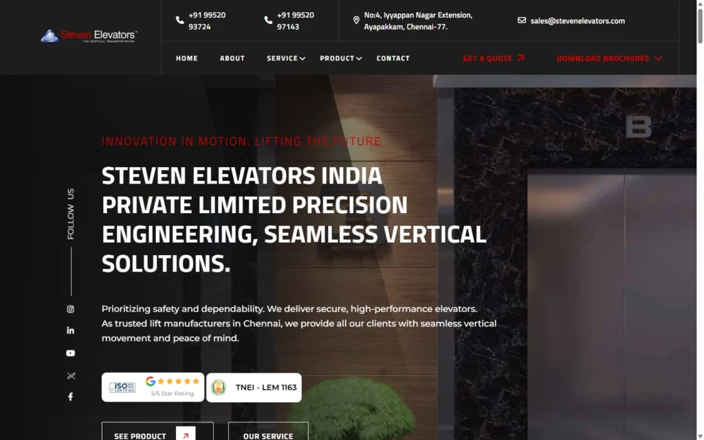 Top 10 Elevator Companies In Chennai
