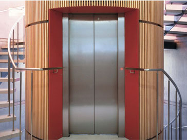 Center opening door lift